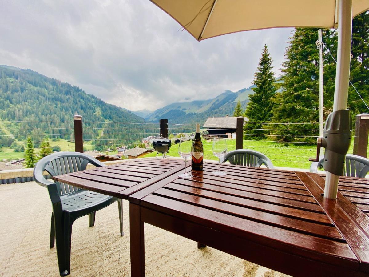 Chalet Le Jeuna Morgins Bagian luar foto